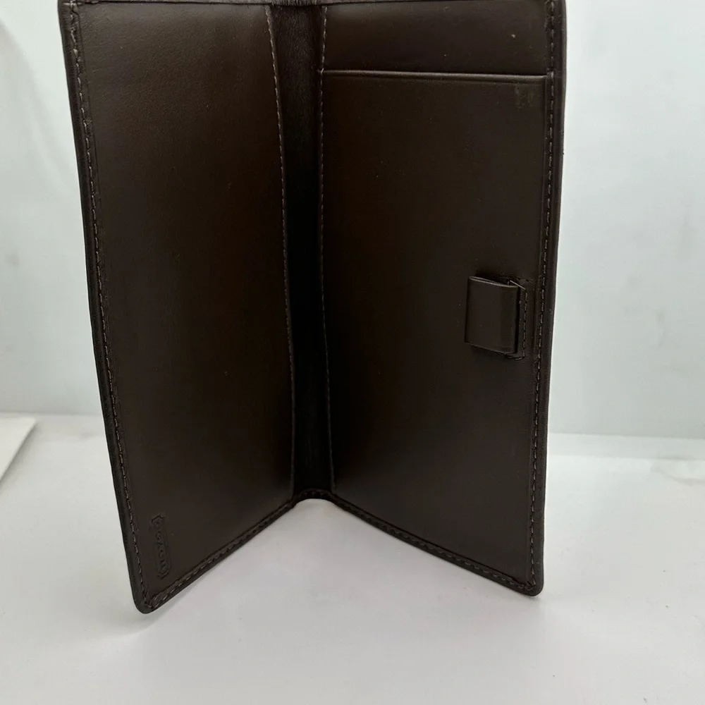 Coach Brown and Tan  checkbook Wallet